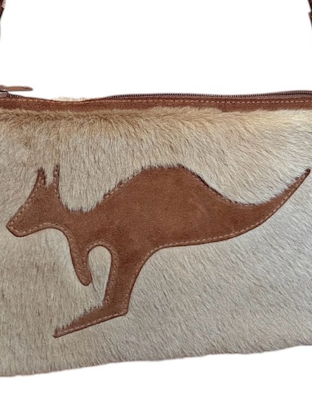 VINTAGE Genuine Kangaroo Shoulder Bag